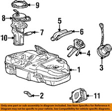 FORD OEM 98-02 Continental Fuel System Fuel System Components-Strap F8OZ9092AB