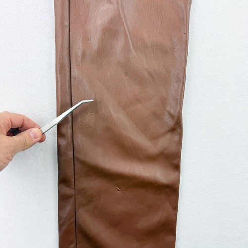 Joe's Jeans Margot Vegan Leather Pants Size 25 Womens Toffee Brown - Picture 3 of 13