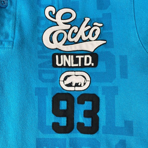 Vintage Ecko Unlimited Authentic Classic Polo Shirt Men's S Blue Collared INDIA - Picture 9 of 21