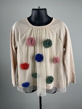 MINI BODEN TOP TULLE FLOWER Details, Colorful, Cute, Girls 4-5 Yrs