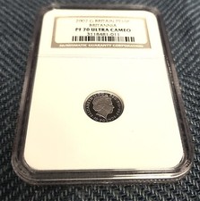 2007 Great Britain 1/10 oz £10 Platinum Britannia Proof. NGC PF 70 Ultra Cameo 3351.10 per troy oz