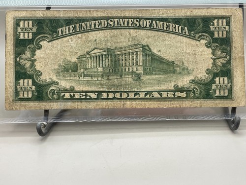 1934-A $10 North Africa Silver Fr. 2309 PMG 25 - Picture 4 of 14