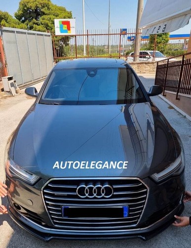 BLADE FÜR AUDI A6 4G C7 UNTER FRONTSTOßSTANGE IN ABS-OPTIK RS SCHWARZER SPLITTER - Bild 4 von 12