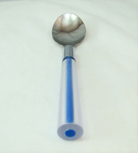 Ikea Designed by Ivar Ledang SKYMTA BLUE (plastic handle) Oval Soup Spoon(s) NEW - Picture 1 of 6
