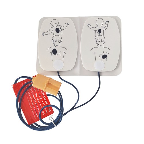 2 pares de almohadillas de entrenamiento de reemplazo de electrodos para entrenamiento de DEA desfibrilado - Imagen 9 de 9