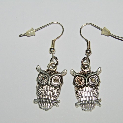 Huge selection of pretty OWL earrings stud & dangle crystal lovely gift idea UK - Picture 23 of 30