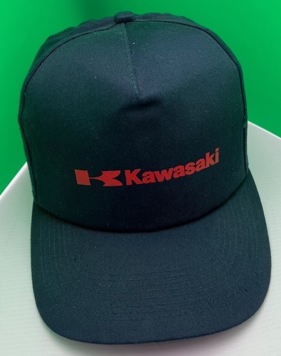 Kawasaki cap. Navy Blue Bump Cap Medium Brim Adjustable Made by Vulcan