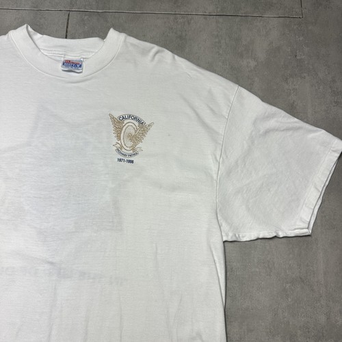 T-shirt vintage anni '90 Hanes Highway Patrol da uomo xxl bianca punto singolo nuova senza etichette - Foto 5 di 13