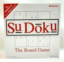 Sudoku The Original Wipe-Off Board Game Puzzle 2005 Pressman Sealed New