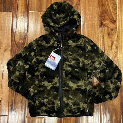 Helly Hansen Kids Sz 10 Reversible Jr Champ Jacket Black Camo NEW Boys - Picture 3 of 5