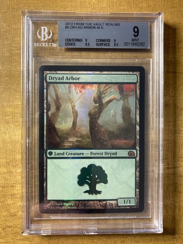 MTG✨DRYAD ARBOR FOIL✨From the Vault: Realms BGS 9 MINT Mythic Rare 2012 POP 3 ! - Picture 1 of 2