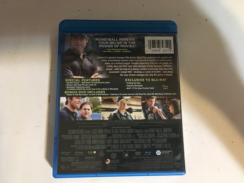 MoneyBall Brad Pitt Blu-Ray & 2 DVD's - Picture 2 of 5