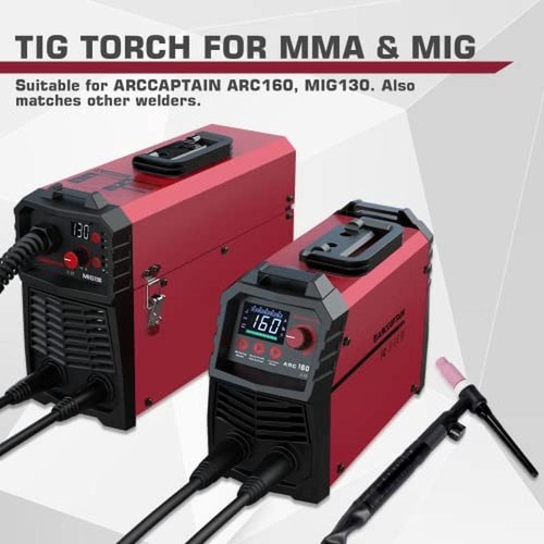 Argon TIG Torch WP-17V 150-Amp w/ 13 ft Cable Euro Connector ARC160 MIG130 New - Picture 8 of 8