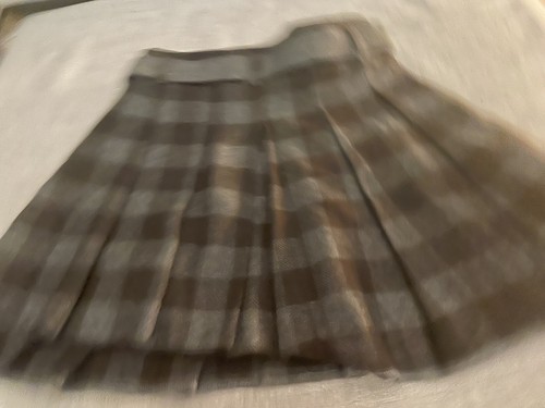 Girls Jacadi Grey Lined Pleated Skirt Size 05A/YR Wool Blend - Picture 7 of 11