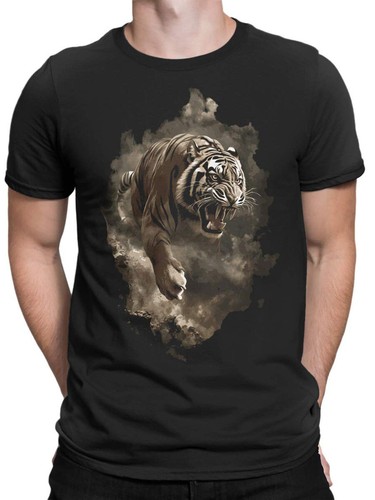 FANTUCCI Tiger T-Shirt Collection | Pouncing Fury Tiger T-Shirt | Unisex - Picture 3 of 5