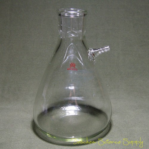2500ml Glass Filtering Flask 2.5 Lit Heavy Wall Boro Glass3.3 Filtration Vessel - Picture 3 of 5