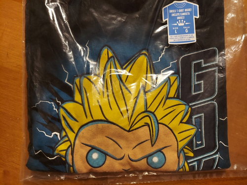 Funko Pop! Camiseta Camiseta Adulto Unisex Grande Negra Dragon Ball Z Goku LEER - Imagen 3 de 4