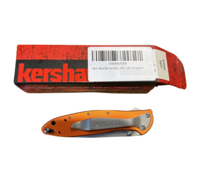 Kershaw Leek Orange (1660OR)  Plain Edge, Speed Safe, New in Box