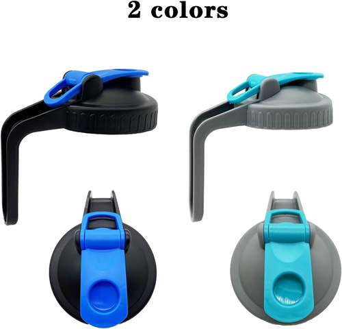 Mason Jar Pour Spout Lid, Wide Mouth Silicone Mason Jar with Handle Airtight & L - Picture 3 of 12