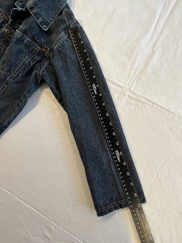 Youth Denim Blue Jean Jacket Button Down Child s Small - Picture 7 of 9