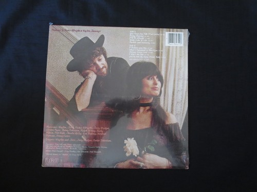 WAYLON JENNINGS & JESSI COLTER Leather & Lace w/hype USA New Old Stock Sealed LP - Picture 2 of 2