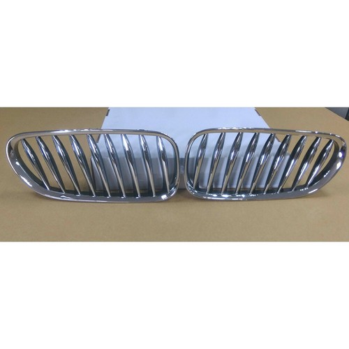 Chrome + Black Front Hood Grille Fits For BMW Z4 E85 E86 Coupe Cabriolet 03-08 - Picture 2 of 7
