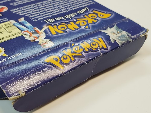 Pokemon Azul Auténtico Nintendo Game Boy Caja Solo-Sin Juego, Sin Manual*1ª Impresión* - Imagen 21 de 23