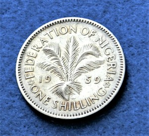 1959-Nigeria-One-Shilling-Fantastic-Coin-SEE-PICS