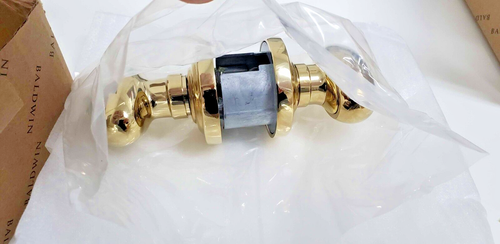 Baldwin 5225.003.ENTR Keyed Egg Knob with Classic Rose Polished Brass INCOMPLETE - Picture 5 of 24