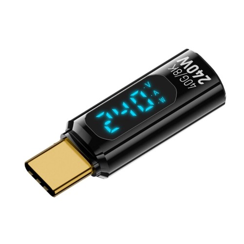 USB C Adapter USB C Fast Charging Adapters 240W Data Sync LED Display for Phone - Afbeelding 7 van 11