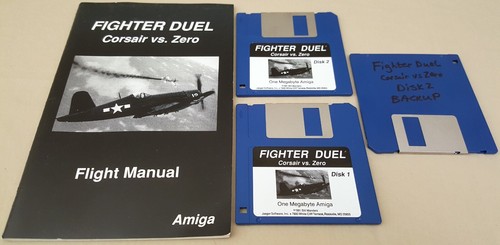 Juego Fighter Duel Corsair vs. Zero© 1991 Jaeger para Commodore Amiga 500 1000 2000 - Imagen 2 de 2