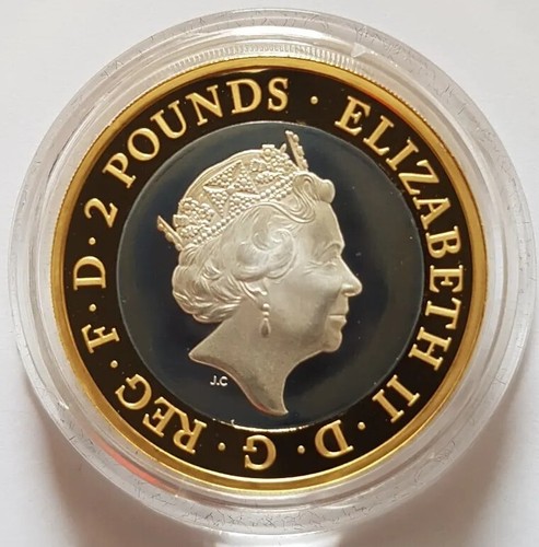 2018 Royal Air Force RAF Spitfire UK Silber PP Piedfort Two Pounds £2 Münze - Bild 3 von 4