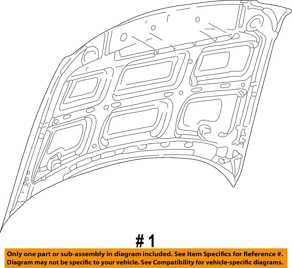 Used Hood fits: 2002 Ford Explorer 4 Dr exc. Sport Trac Grade A - Image 4 of 4