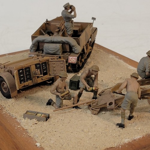 1/35 WWII British North Africa MKII Carrier Artillery Museum Quality Diorama - Picture 18 of 20