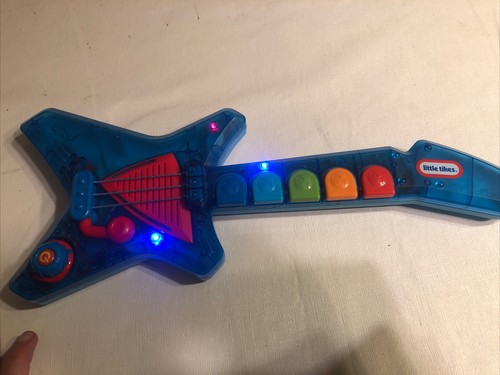 Vintage Little Tikes Blue Electric Guitar Pop Up Tunes, Music, Lights & Sound - Picture 9 of 10