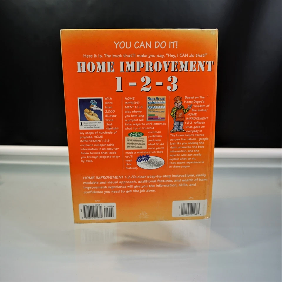 The Home Depot Home Improvement 1-2-3 Expert Advice 1995 Meredith Hardcover - Image 3 of 4