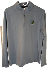 Peter Millar, crown crafted, long sleeve polo, blue, size M