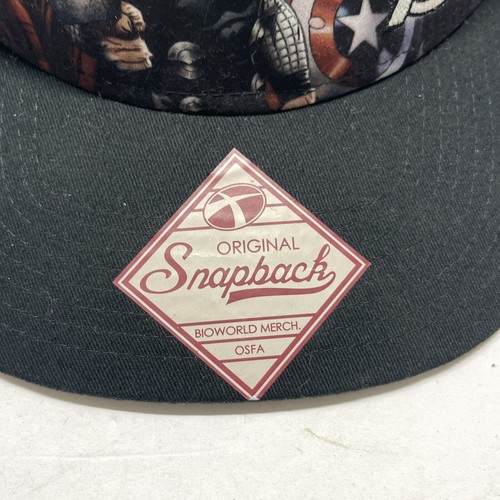 Marvel Superheroes Hat Cap Snapback Bioworld Embroidered Logo Allover OSFM - Picture 5 of 11