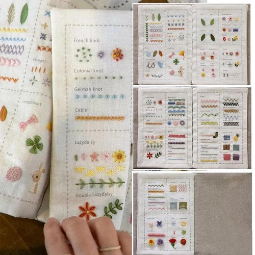 DIY Stitch Book Essentials Embroiderers Stitch Book Embroidery Book• Sewing J9S8 - Picture 10 of 14