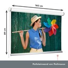 72'' Rolleinwand Beamerleinwand Beamer Leinwand Projektionsleinwand 16:9 160x89