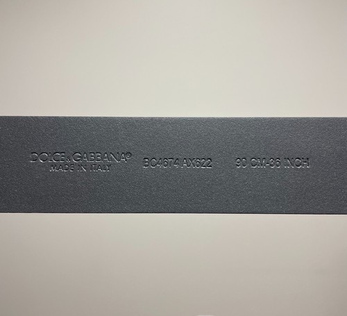 Dolce & Gabbana Mens Logo 'DG' Buckle Leather Belt ( Retail $590) Size 90cm-36in - Picture 2 of 2