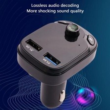 Dual USB Car Charger Wireless Bluetooth 5'0FM Transmitter Radio Modulator T8Z ,.
