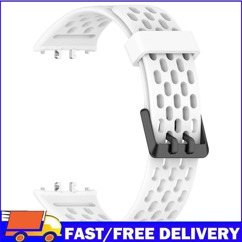 Silicone Smart Watch Strap Sports Watchband for Samsung Galaxy Fit 3 (White)