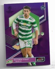 2022-23 Topps Finest UEFA Purple Refractor Card : Matthew O’Riley #249/299