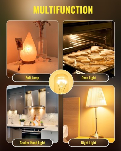 6x 15w Replacement bulbs for Himalayan rock salt lamps Small Edison Screw SES - Picture 2 of 4