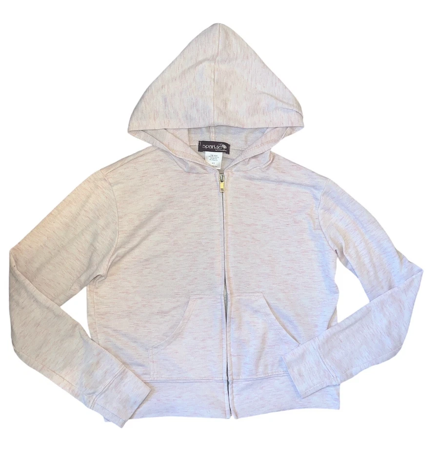 Sudadera con Capucha Sparkle By Stoopher Niñas Rosa Cremallera con Estrás Embellecida Zapatilla 4-5 Foto 4 de 4