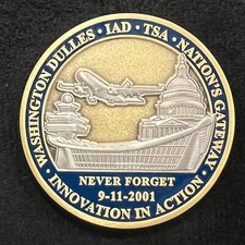 Washington Dules IAD TSA National Gateway Challenge Coin