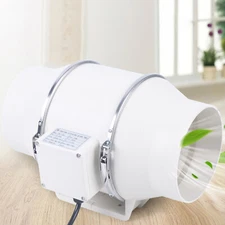 6" Inline Duct Fan 540m3/h Ventilation Exhaust Blower Fans Quiet for Ducting 75W