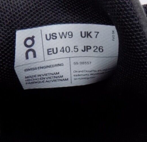 On Mujeres "Cloud 5" Zapatos de Entrenamiento para Correr Talla 9.0 Med, Gris/Blanco Tenis - Imagen 11 de 12