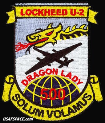 USAF 1st RECONNAISSANCE SQ-U-2 DRAGON LADY- 500 HOURS -Beale AFB-ORIGINAL PATCH